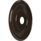 Ekena Millwork Berkshire PVC Medallion (Canopies up to 8 3/8"), 19"OD x 3 1/2"ID x 1"P, Metallic Rustic Mist CMP19BEERU - alternate 2